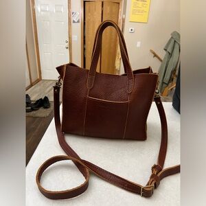 ‘Almost Perfect’ Lola Crossbody Tote - Nutmeg